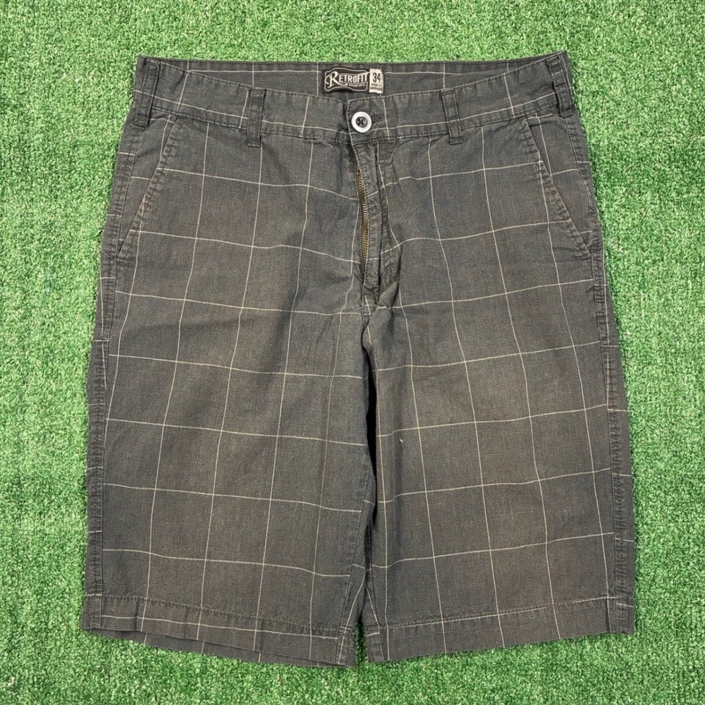 Vintage Y2K 2000's Retrofit Baggy Plaid Shorts